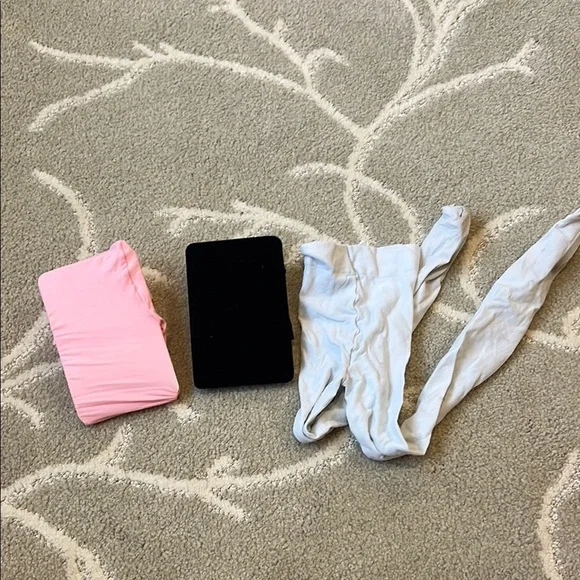 Pink and black and white tights Set 4t-5t - Picture 1 of 6